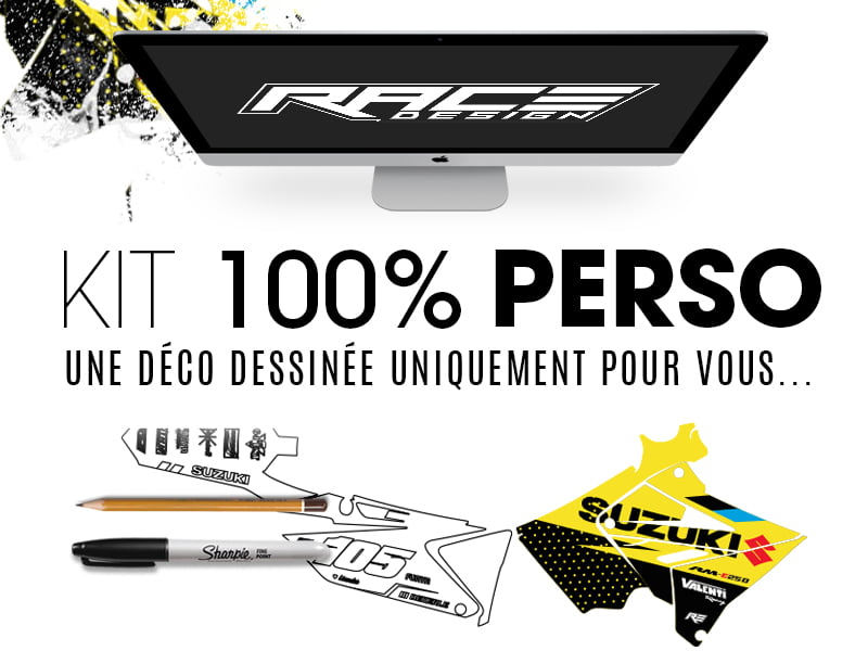 Kit déco motocross 100% personnalisé - Race Design