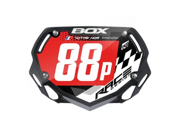 sticker plaque bmx box small racer