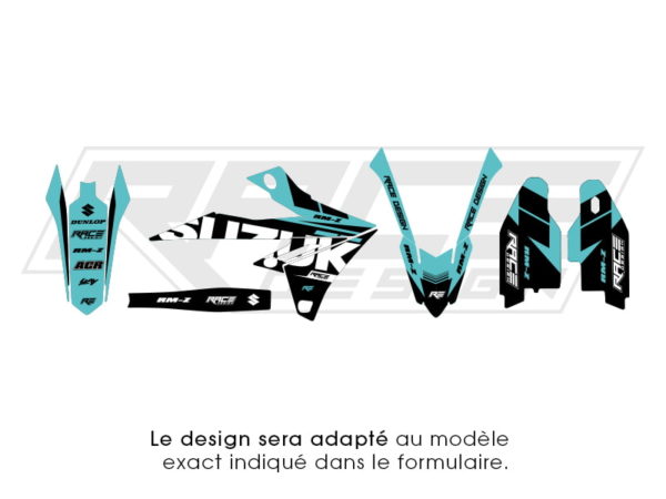 kit deco sticker partiel suzuki wyb v2